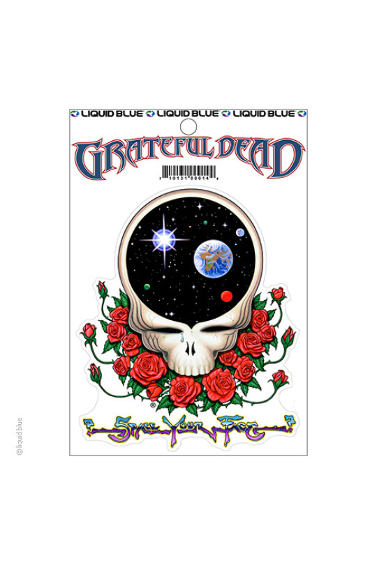 Grateful Dead Space Your Face Sticker 5.5"