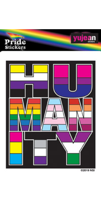 Humanity Pride Sticker 3.5"