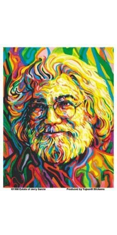 Jerry Garcia Portrait Sticker 5.5"