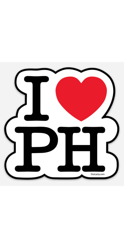 I Love PH Sticker 4"