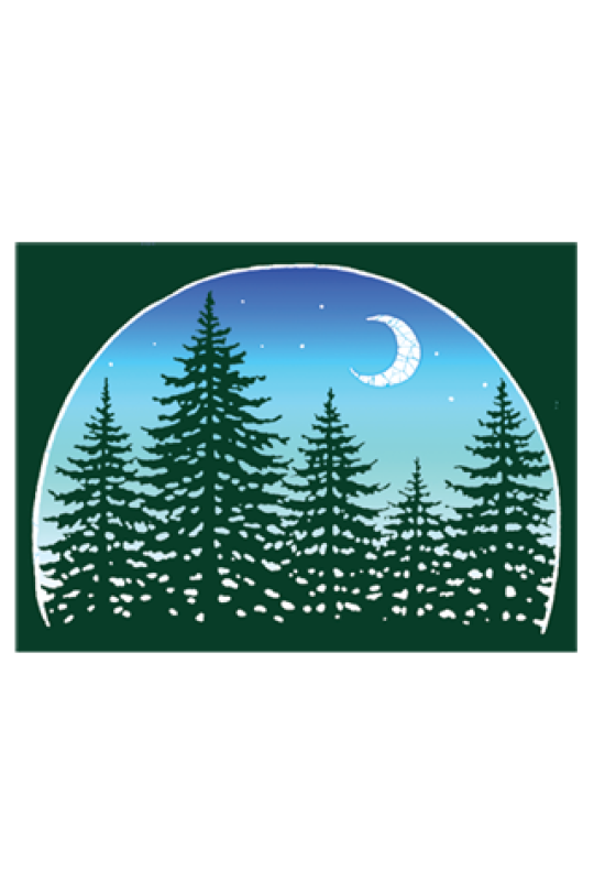 Forest Moon Sticker 6"