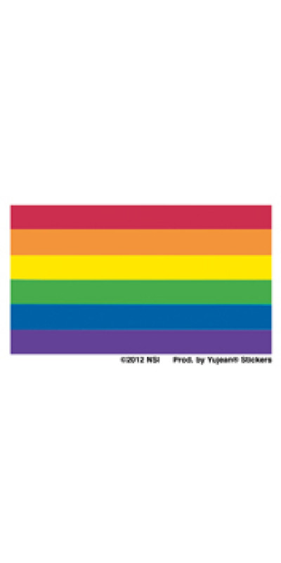 Rainbow Pride Flag Mini Sticker 2.5"