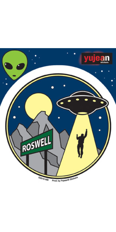 Roswell Alien Sticker 4"