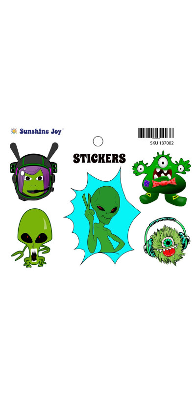 Alien Multi Sticker 5"