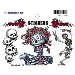 Skeleton Roses Multi Sticker 5"