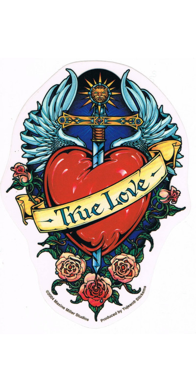 True Love Sticker 5.5"
