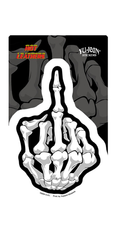 Skeleton Finger Sticker 7"