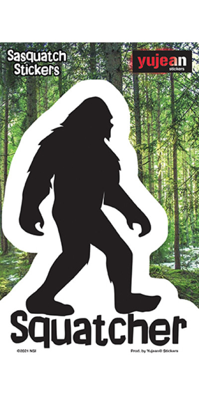 Squatcher Bigfoot Sticker 5.5"