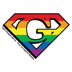 Super Gay Mini Sticker 2.5"