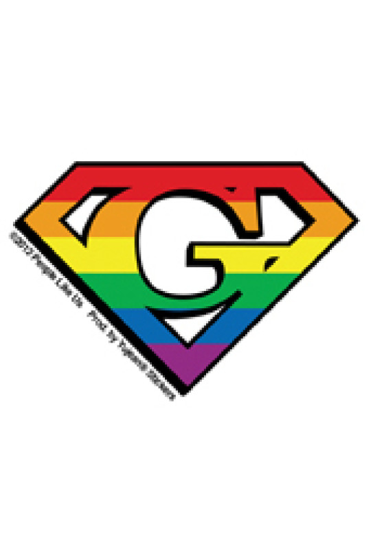 Super Gay Mini Sticker 2.5"