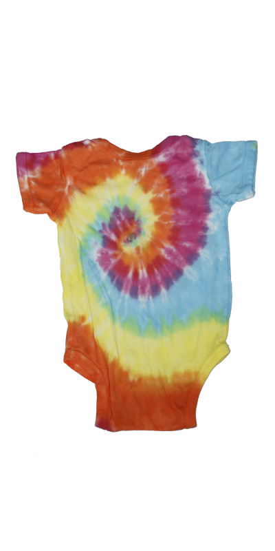 Pastel Spiral Tie Dye Baby Romper