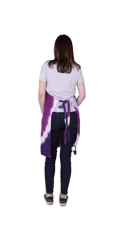 Tie Dyed Apron Purple/Pink Spiral