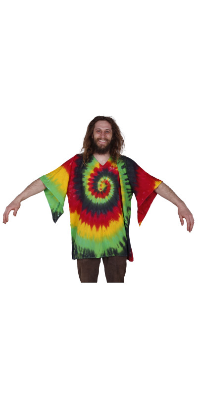 Tie Dyed Dashiki Rasta Spiral