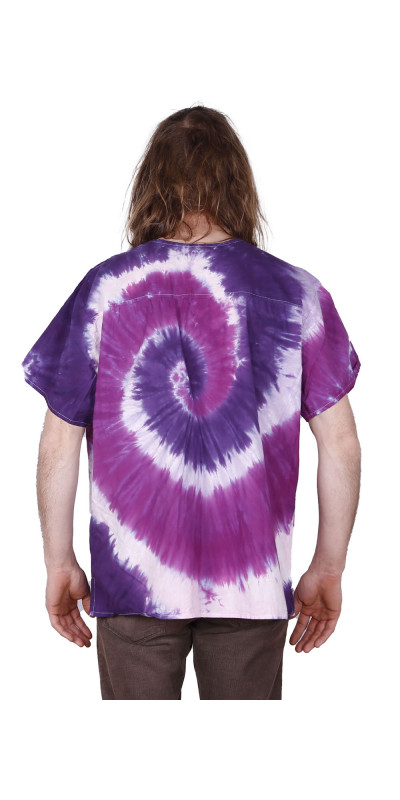 Tie Dyed Scrubs Purple/Pink Spiral