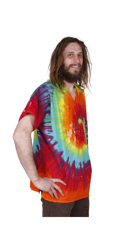 Tie Dyed Scrubs Rainbow Spiral