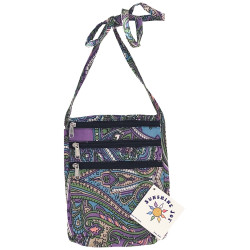Kaleidoscope Paisley Passport Pouch Purse Bag