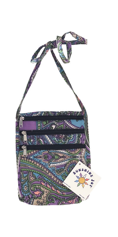 Kaleidoscope Paisley Passport Pouch Purse Bag