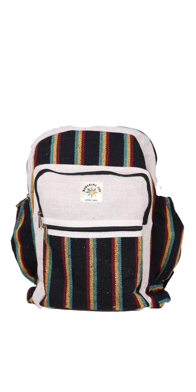 Hippie Backpack Rasta Stripe **SALE**