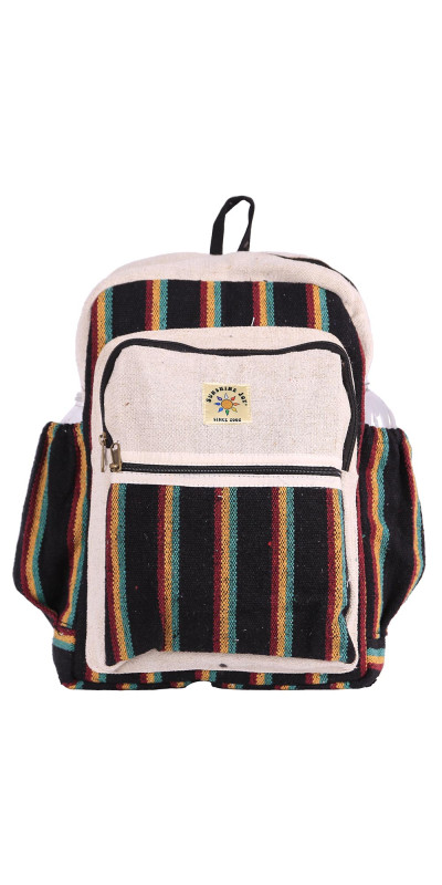Hippie Backpack Rasta Stripe **SALE**