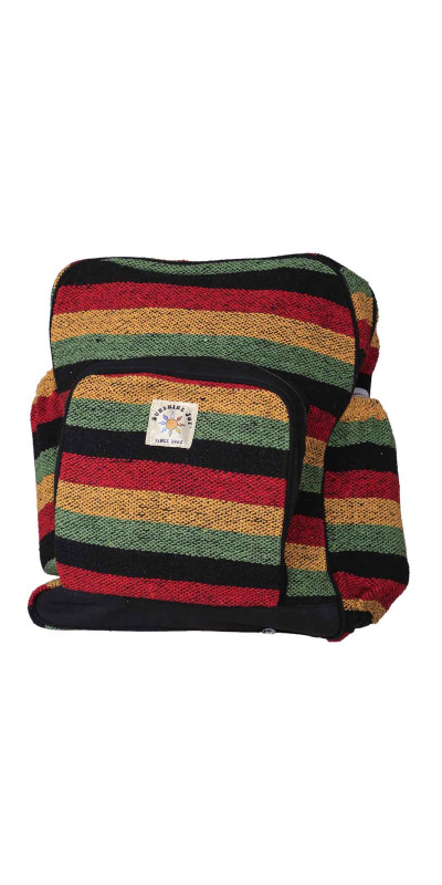Rasta Striped Backpack  **SALE**