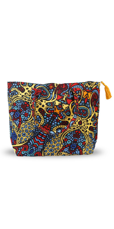 Psychedelic Sunburst Tote Bag