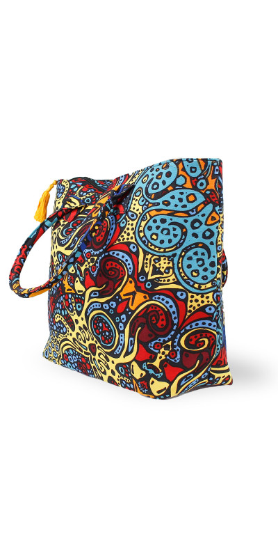 Psychedelic Sunburst Tote Bag