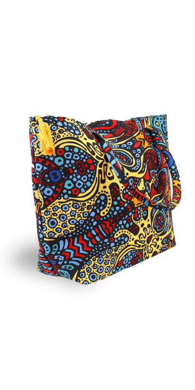 Psychedelic Sunburst Tote Bag