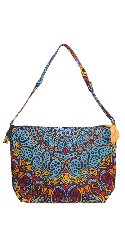 Psychedelic Sunburst Tote Bag w/ Adjustable Shoulder Strap
