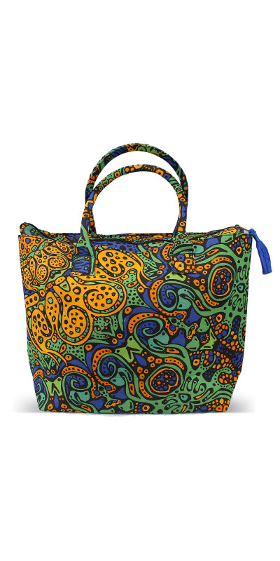 Psychedelic Earthburst Tote Bag
