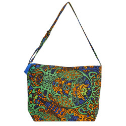 Psychedelic Earthburst Tote Bag  w/ Adjustable Shoulder Strap