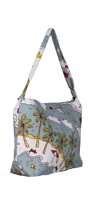 Beach Life Tote Bag w/ Adjustable Shoulder Strap