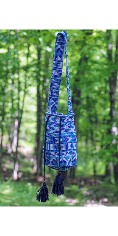 Bucket Bag Blue/White