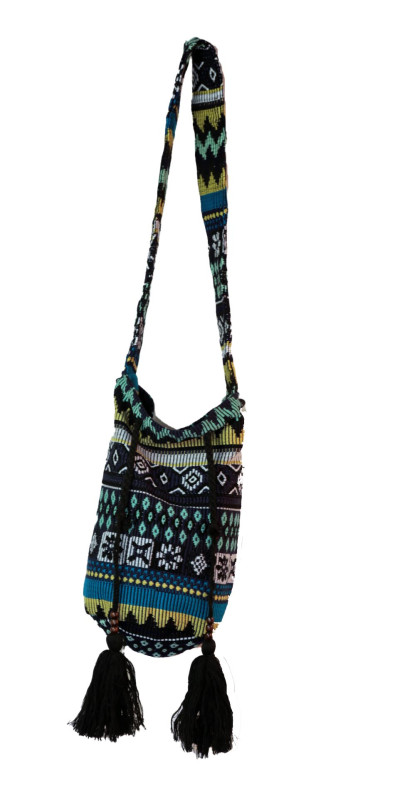 Bucket Bag Grey/Yellow/Teal
