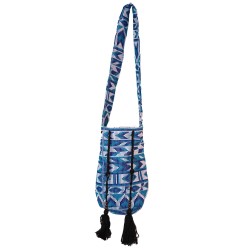 Bucket Bag Blue/White