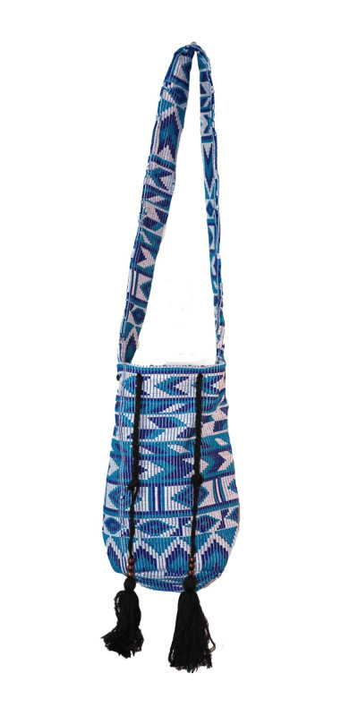 Bucket Bag Blue/White
