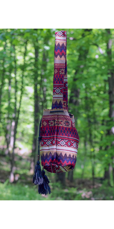Bucket Bag Burgundy/Brown