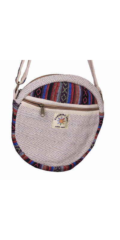 Round Zip Top Crossbody Bag  - Assorted Colors