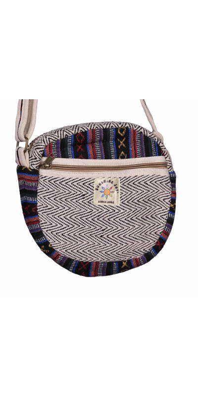 Round Zip Top Crossbody Bag  - Assorted Colors