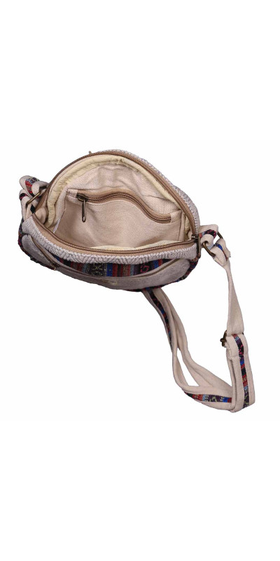 Round Zip Top Crossbody Bag  - Assorted Colors