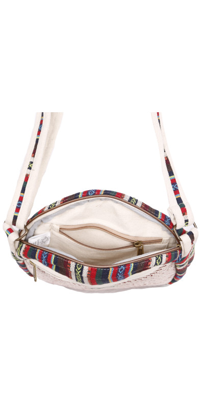 Round Zip Top Crossbody Bag  - Assorted Colors