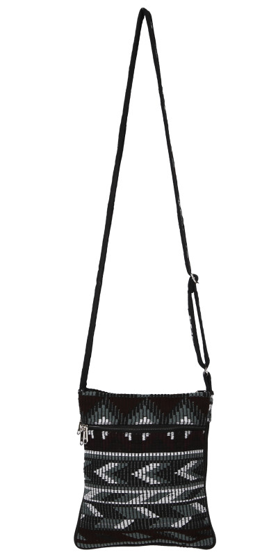 Crossbody Bag Grey/Black/Burgundy