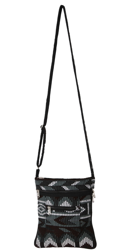 Crossbody Bag Grey/Black/Burgundy