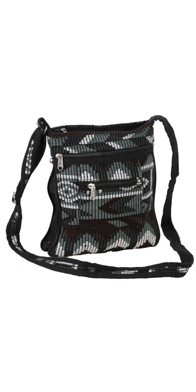 Crossbody Bag Grey/Black/Burgundy