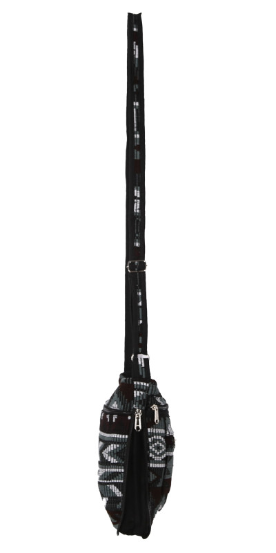 Crossbody Bag Grey/Black/Burgundy