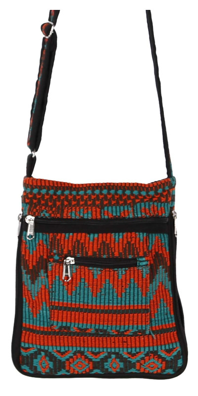 Crossbody Bag Turquoise/Orange