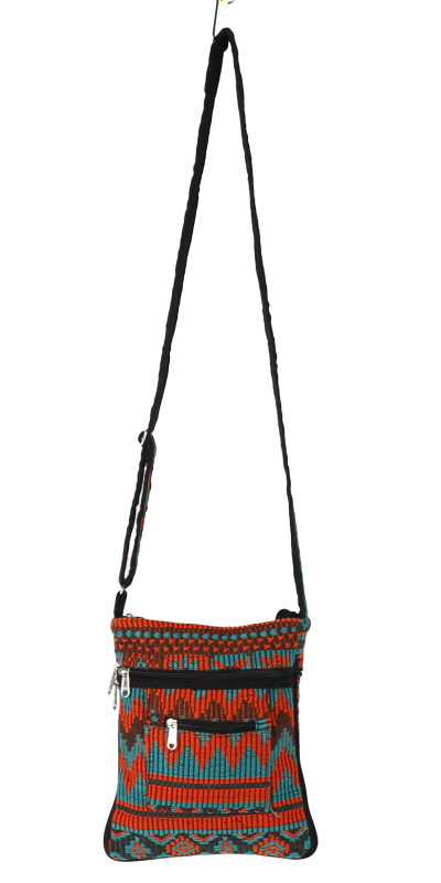Crossbody Bag Turquoise/Orange