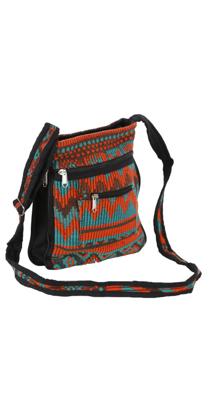 Crossbody Bag Turquoise/Orange