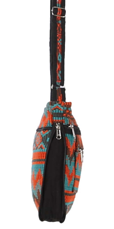 Crossbody Bag Turquoise/Orange