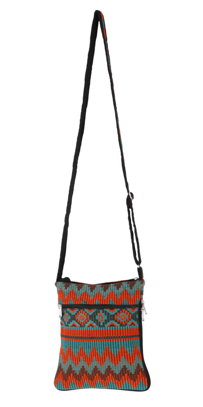 Crossbody Bag Turquoise/Orange
