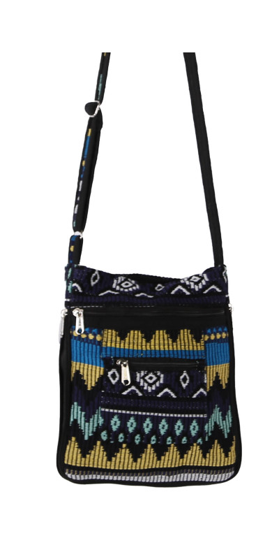 Crossbody Bag Grey/Yellow/Teal